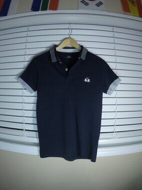 La Martina Buenos Aires Navy Piqué Polo Shirt